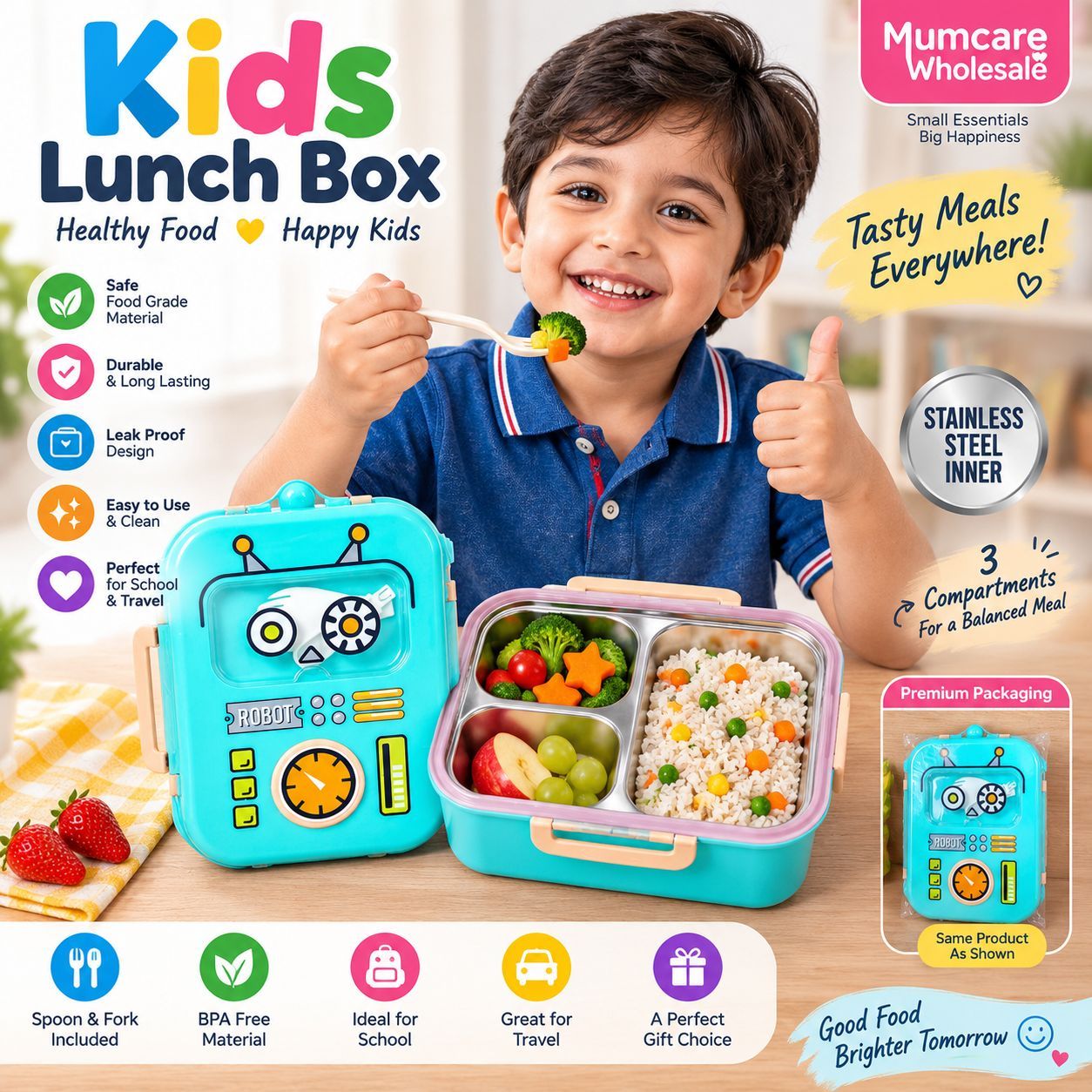 Robat steel Lunch box 2