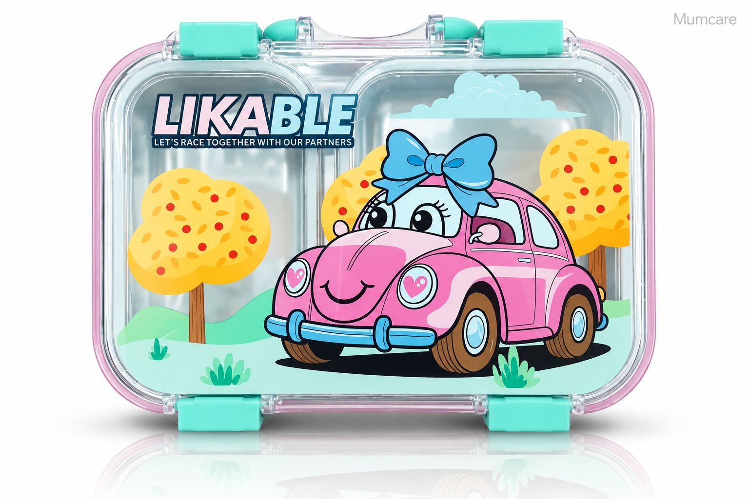 Racing car steel Lunch box 1