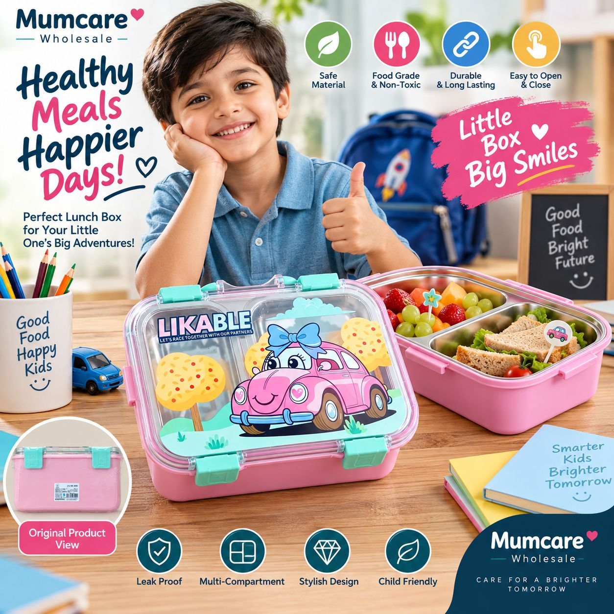 Racing car steel Lunch box 2