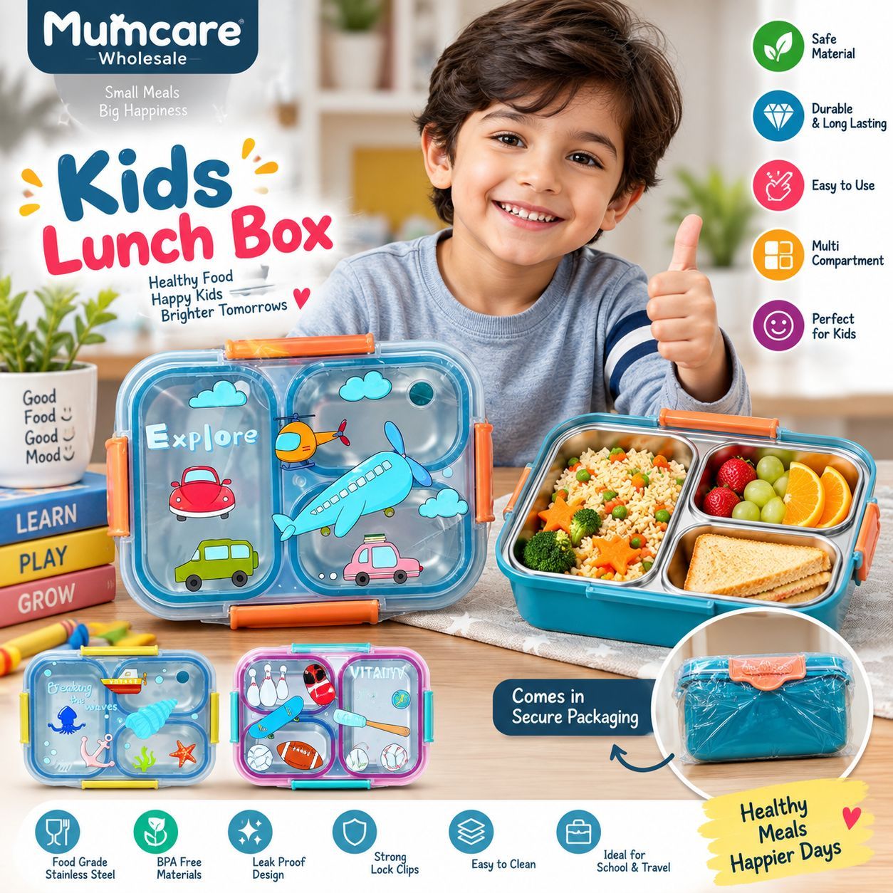 Explorer steel Lunch box 2
