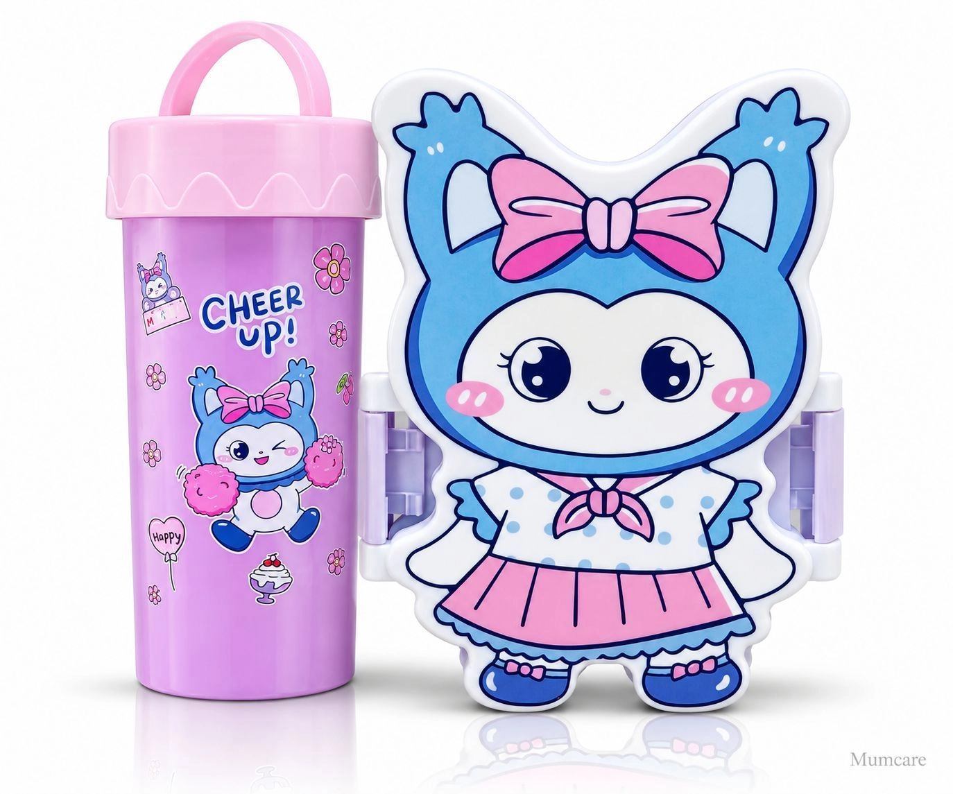 Doll plastic lunch box+ Cup 1