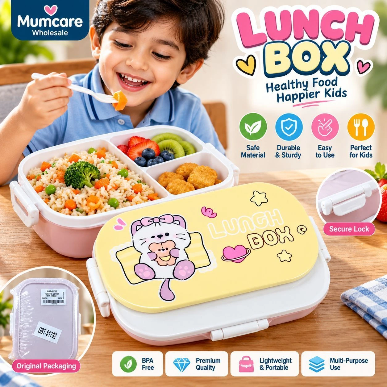 Fancy plastic lunch box 2