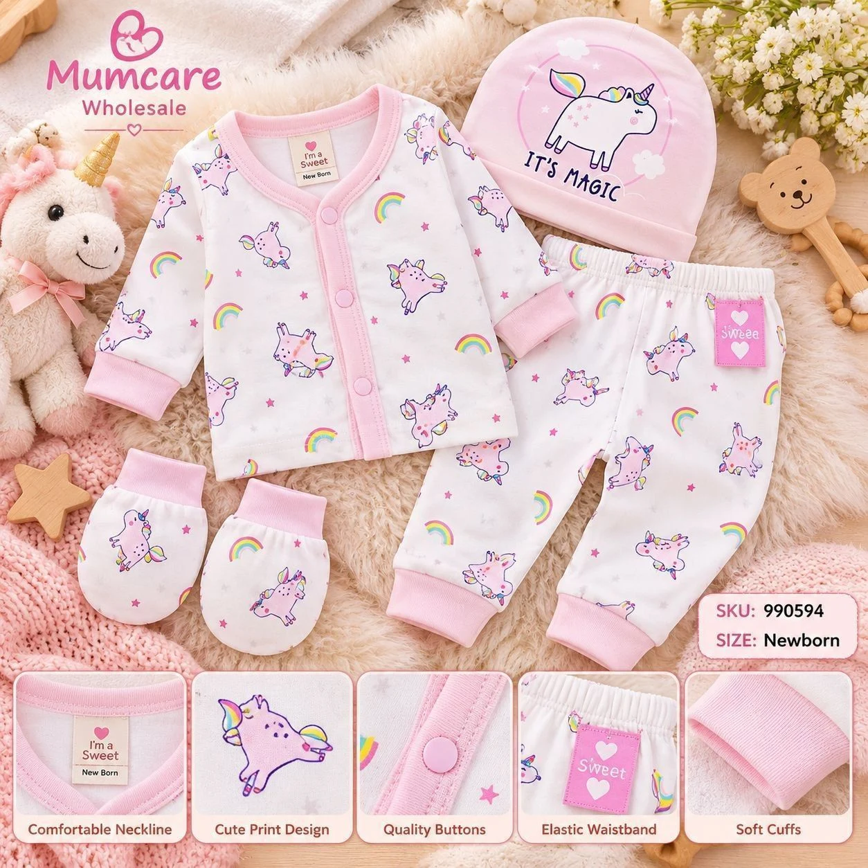 New born baby clothes set