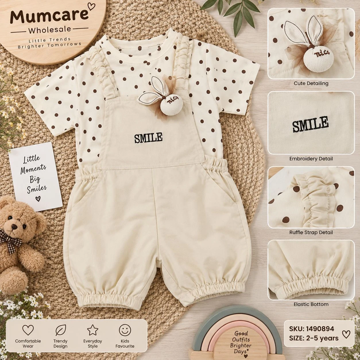 Smiley dungry types clothes (2-5y)