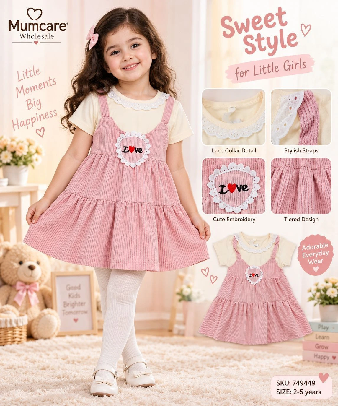 Sweet styles fency frock (2-5y)