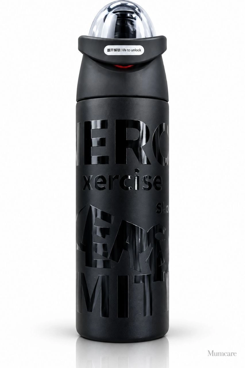K steel water bottle (Black) 1