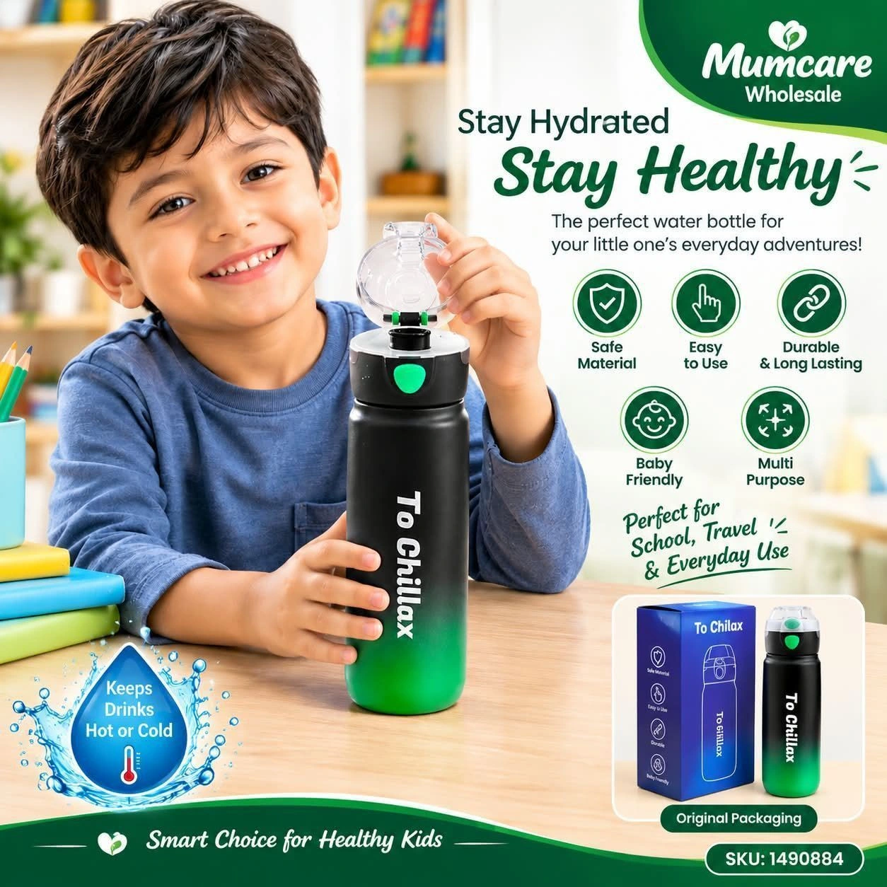 Steel chill waterbottle 2
