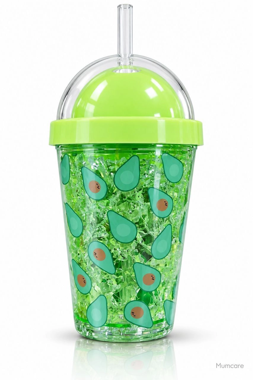 Sipper type avocado waterbottle 1