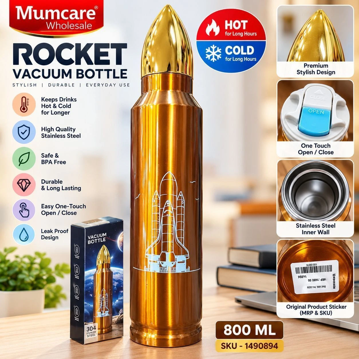 Stainless steel waterbottle 2