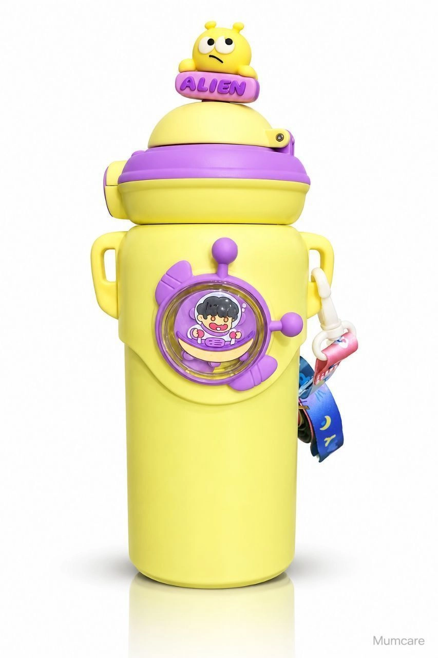 Alien steel water bottle kids 1