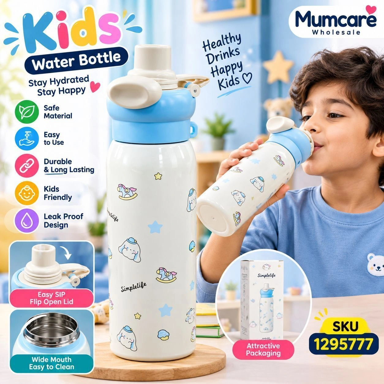 Cute girl Steel waterbottle 2