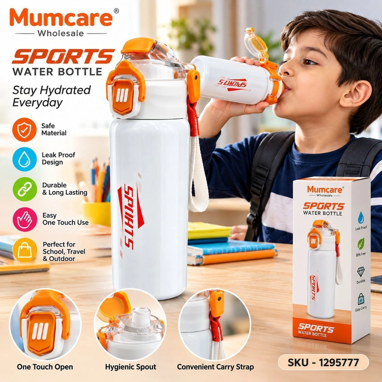 Steel sports waterbottle 2