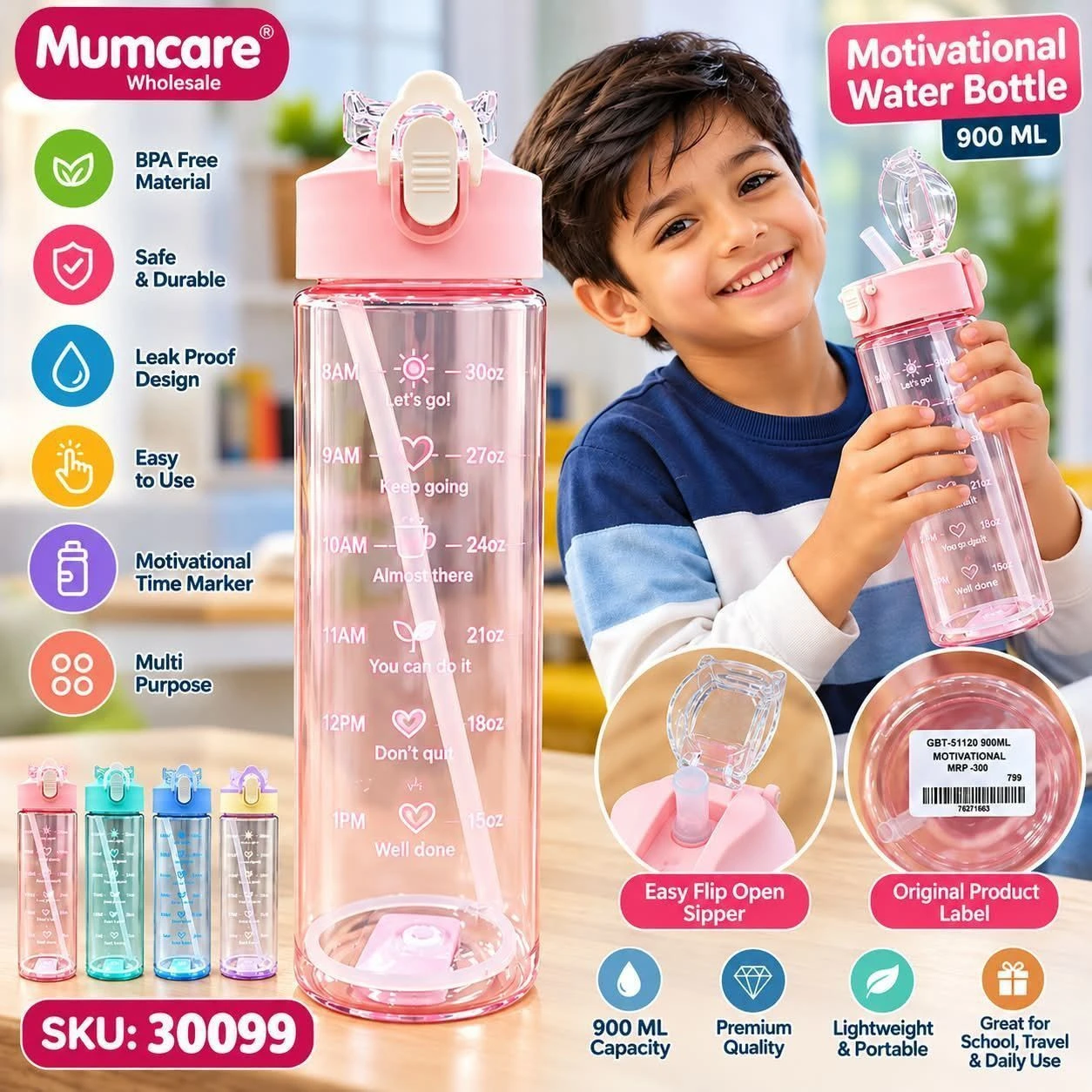 Plastic motivation bottle 2