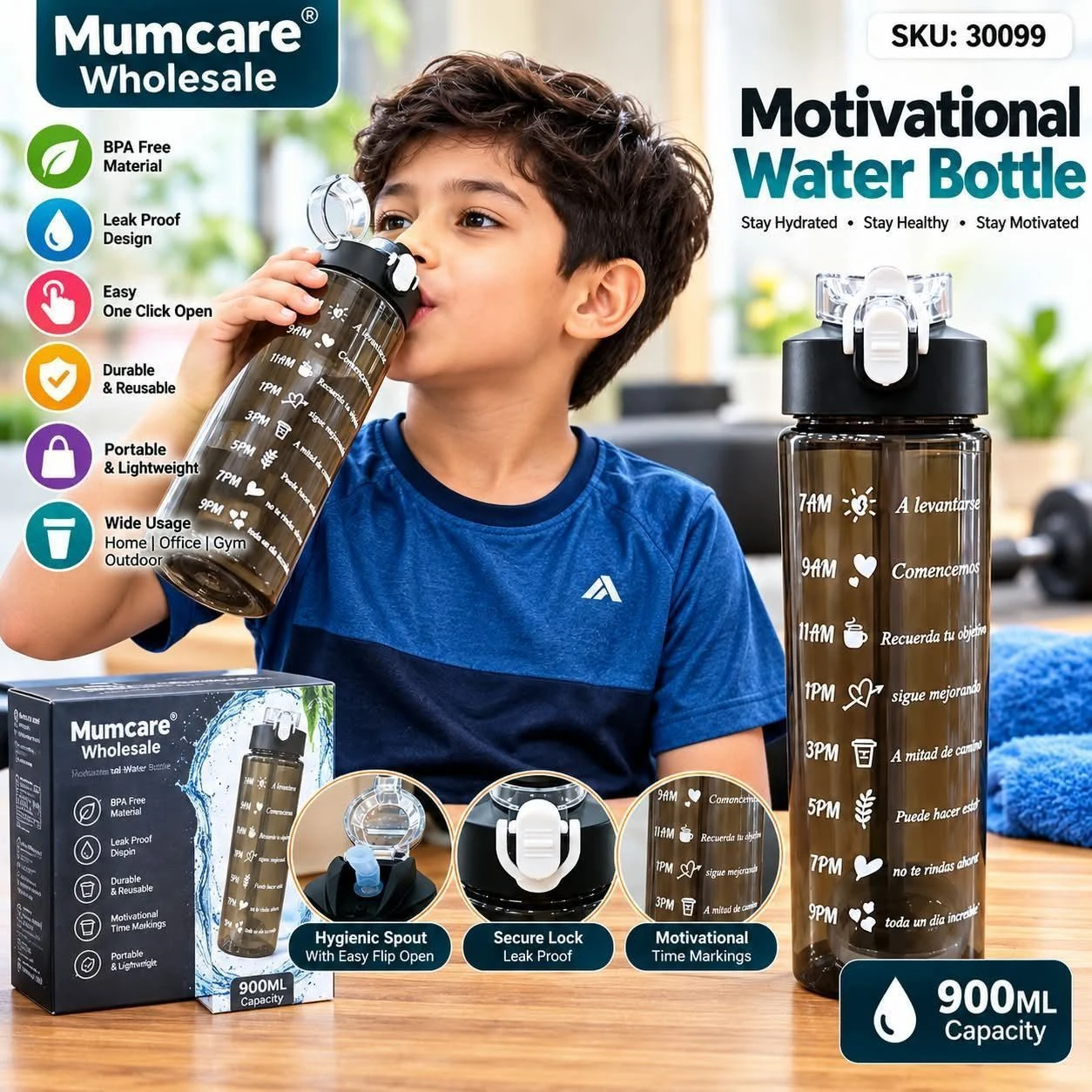 Plastic motivation bottle 2
