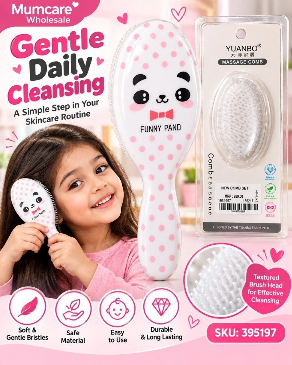 Massage Comb cute girl 2