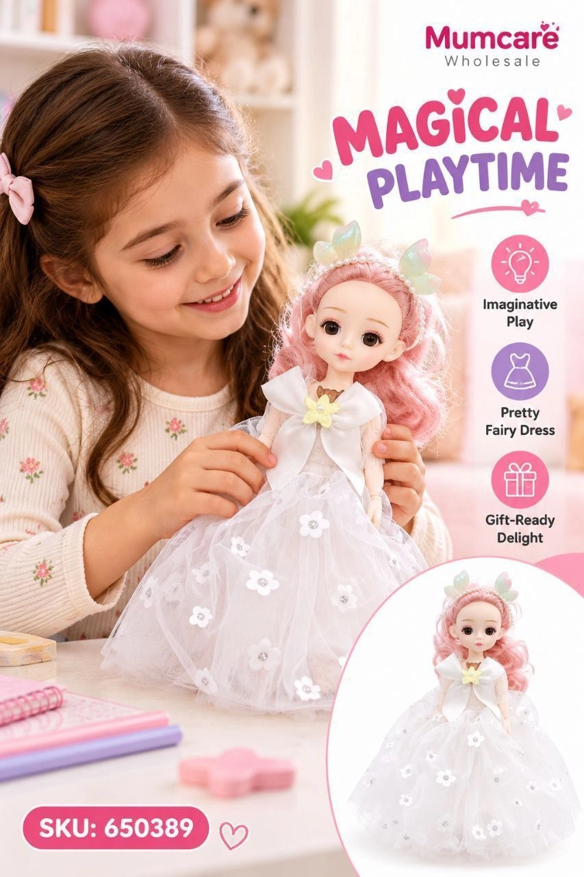 Light & music toy girl' doll 2