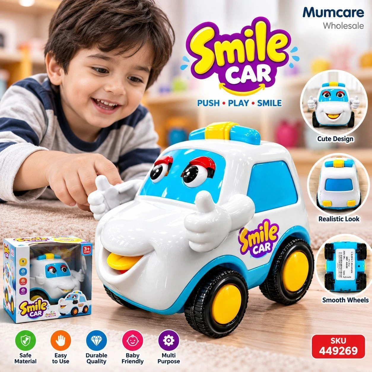Smile car mini toy car 2