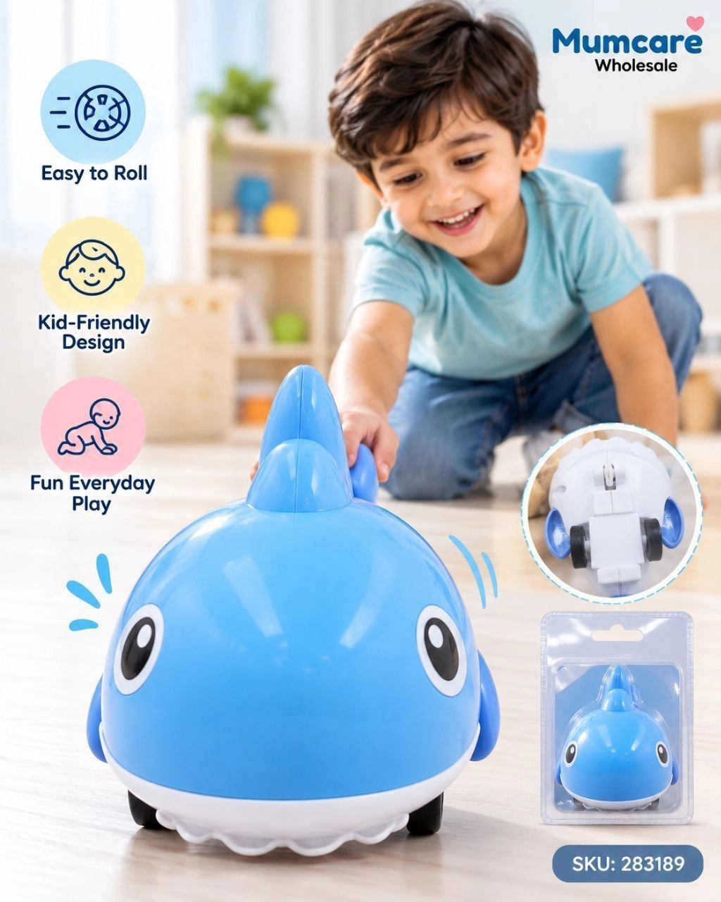 Shark mini toy car for kids 2