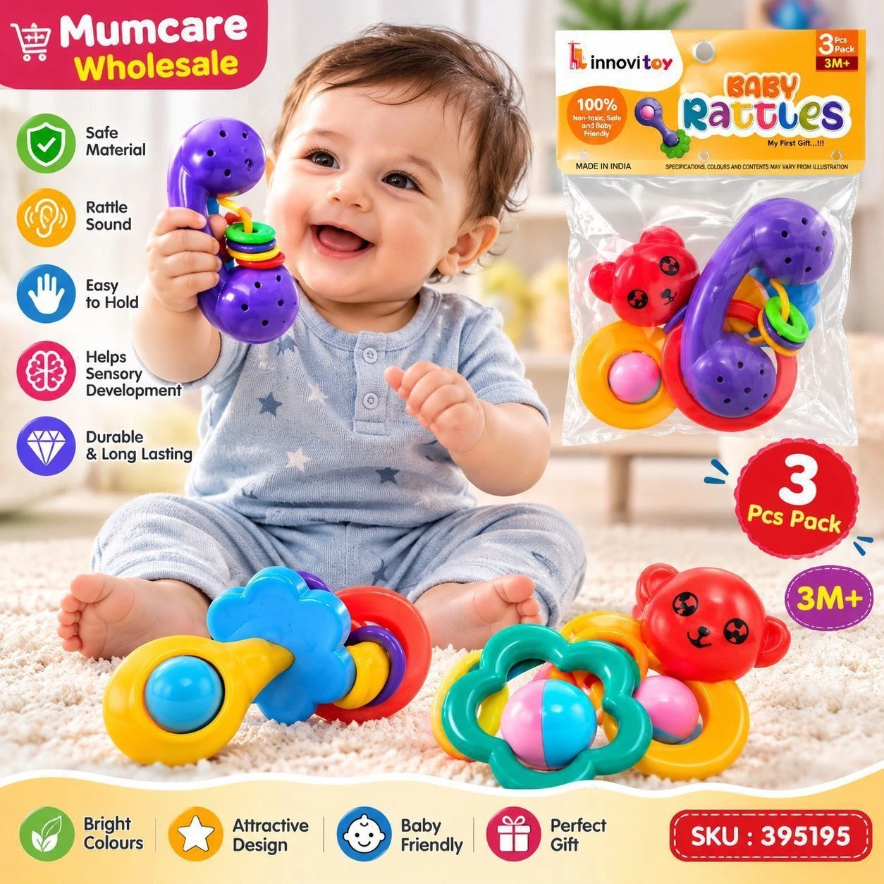 3pc set rattle toys 2