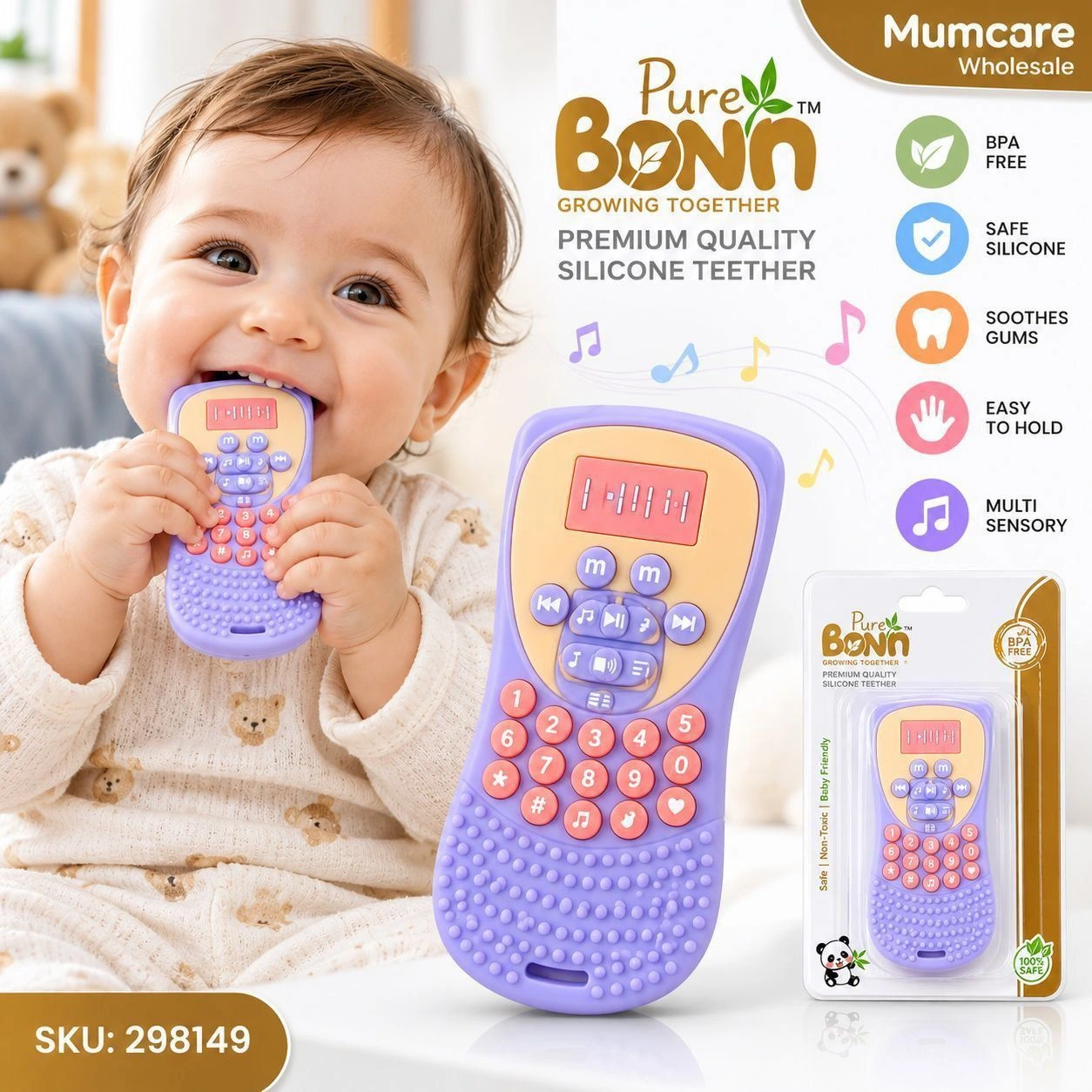 Baby phone style teether 2