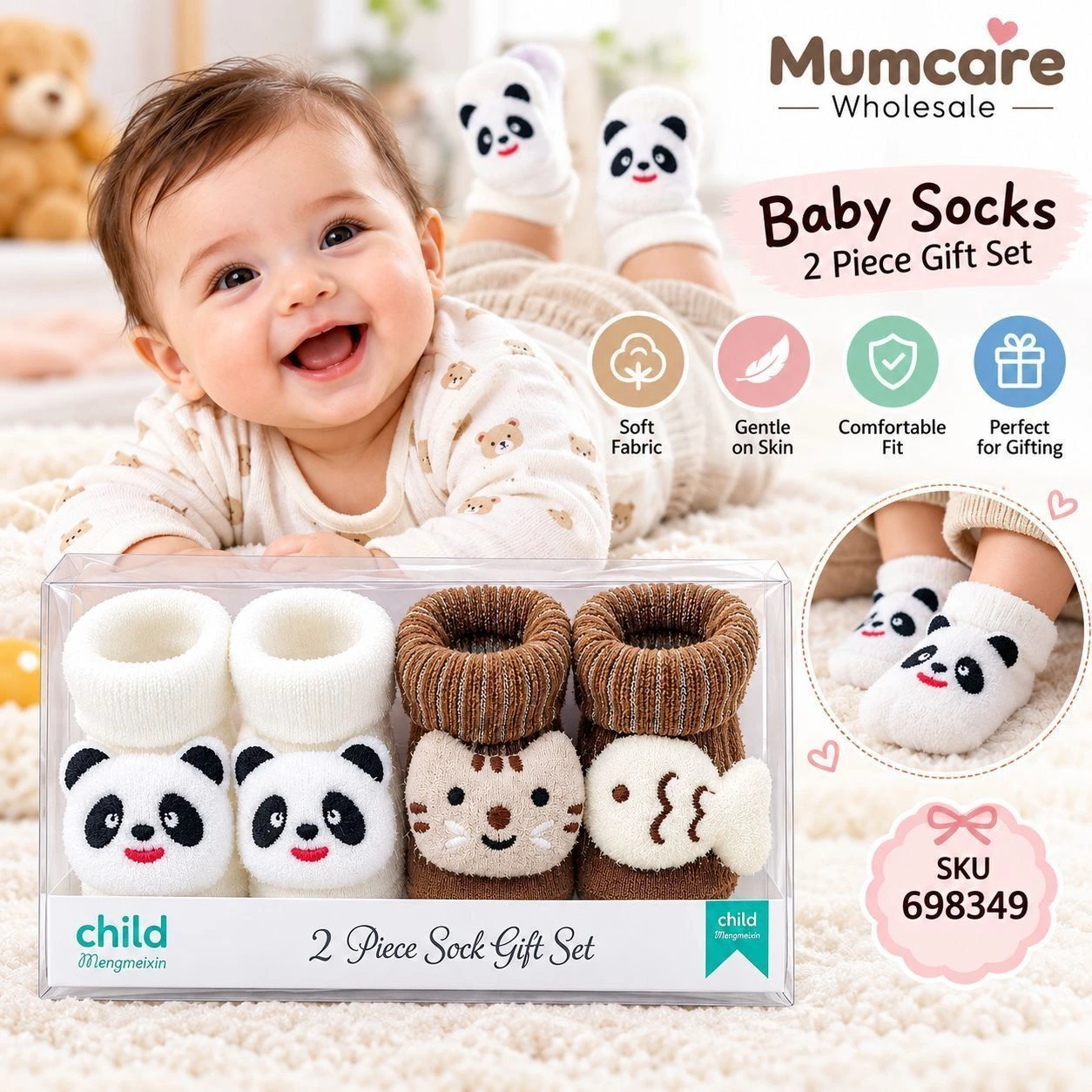 2 piece socks gift set 2