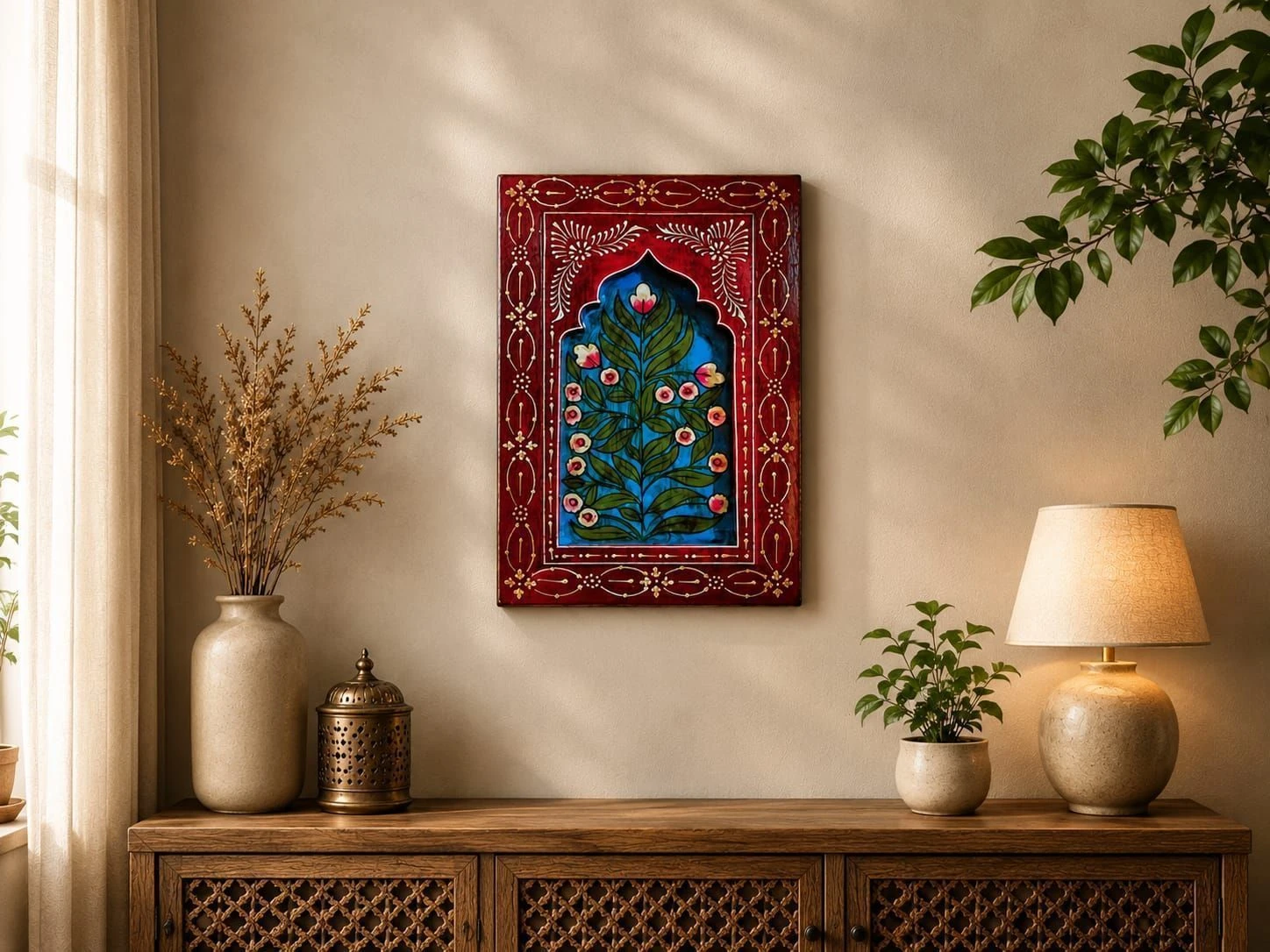 Wood handmade wall frame 1