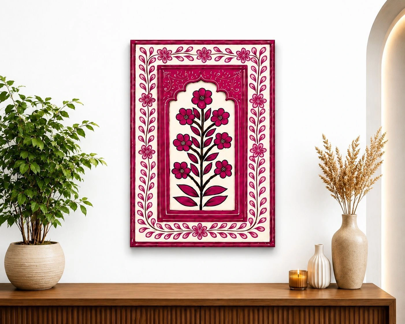 Wood handmade wall frame 1
