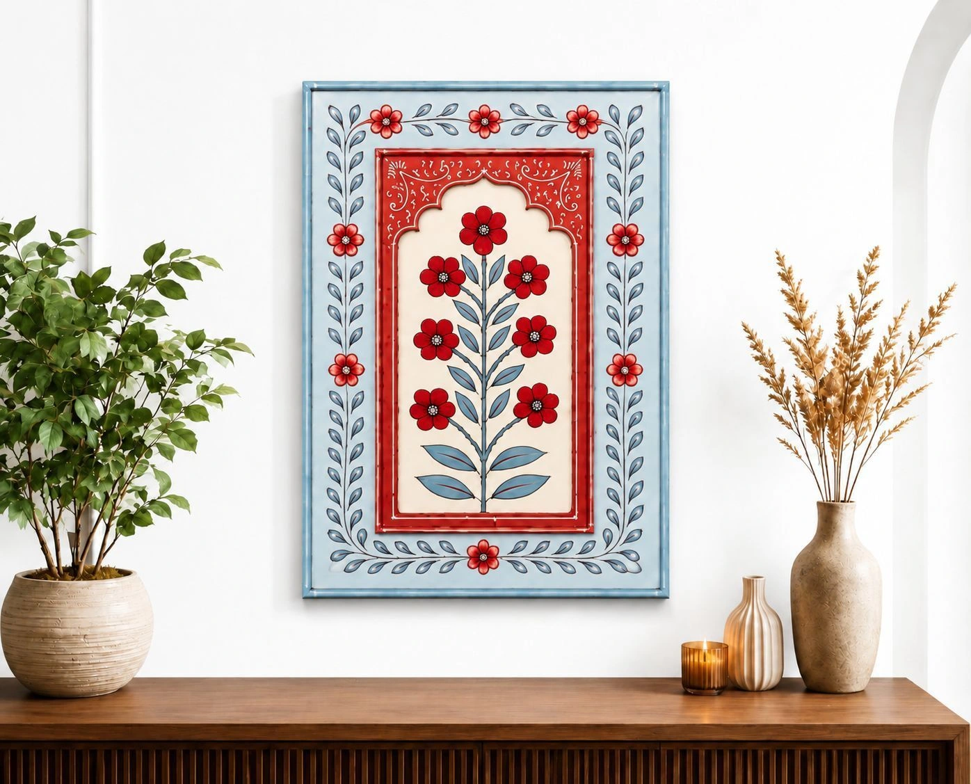 Wood handmade wall frame 1