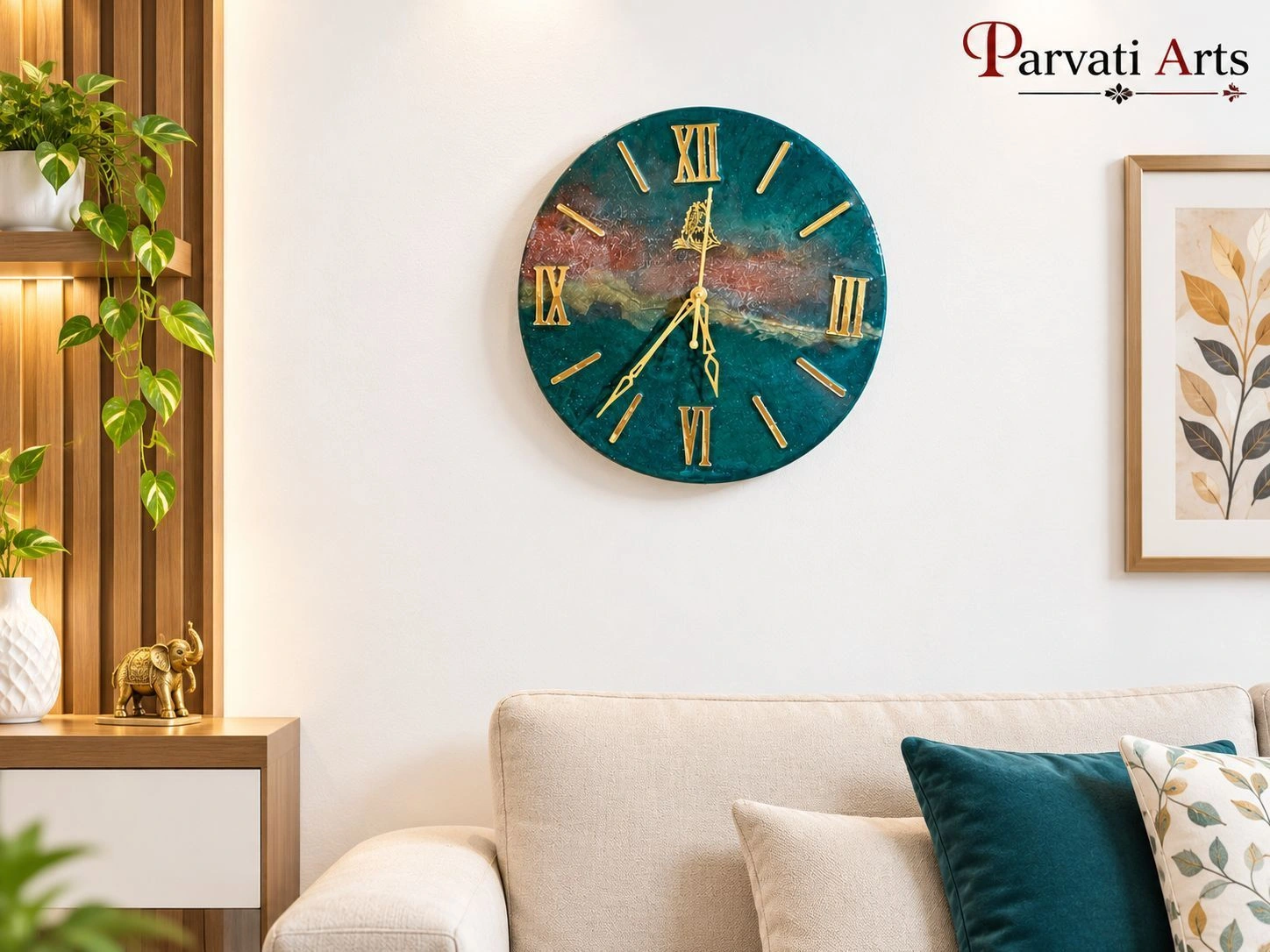 Resin wall clock 1