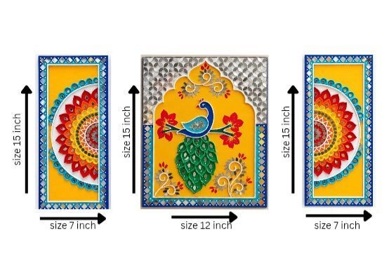 Lippen art Wall Peacock set 🦚 2