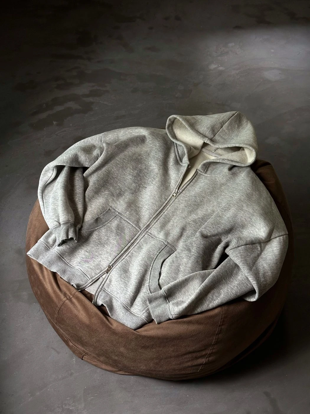 Northline Dual Hood Grey Hoodie 1