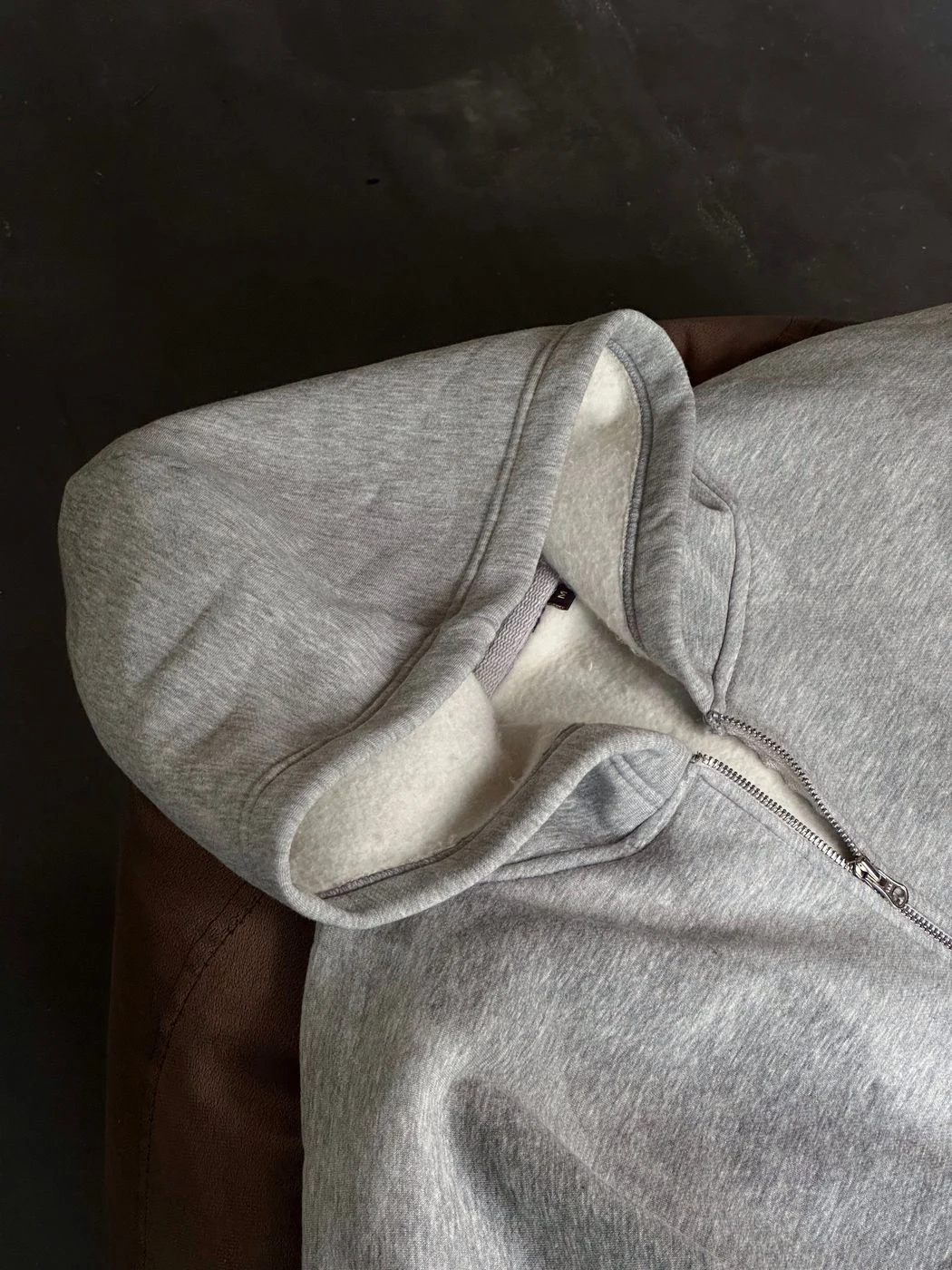 Northline Dual Hood Grey Hoodie 4
