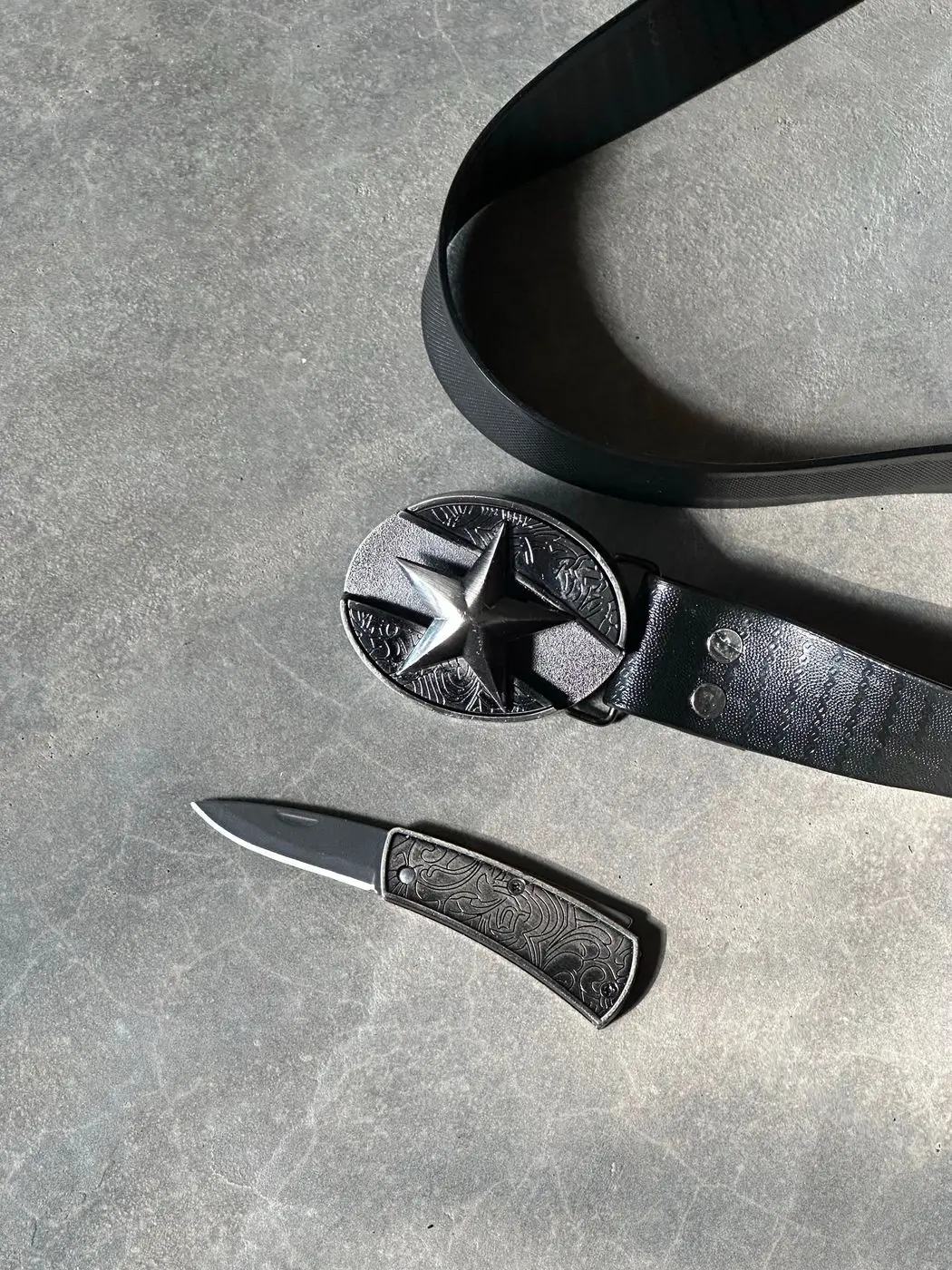 Chrome Knife Belt 1