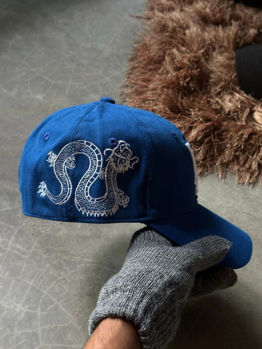 LA Serpent Royal Blue Fitted Cap 2