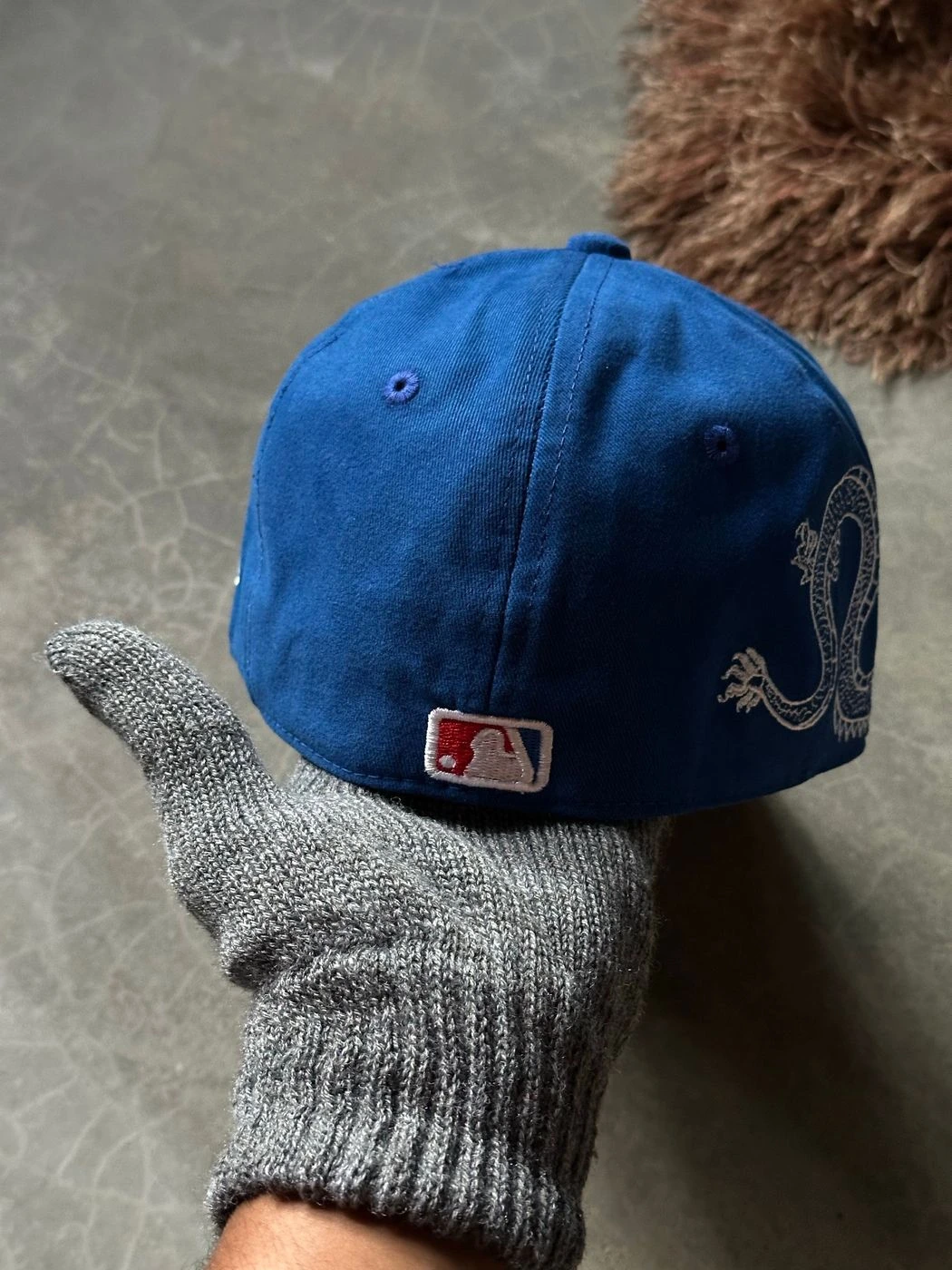 LA Serpent Royal Blue Fitted Cap 4