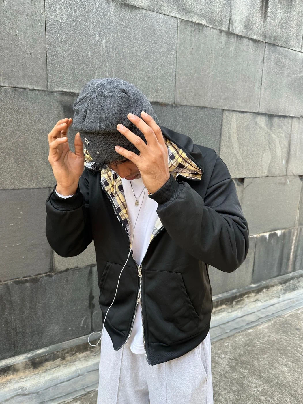 REVERSE THEORY ZIPUP HOODIE-OT 004 4