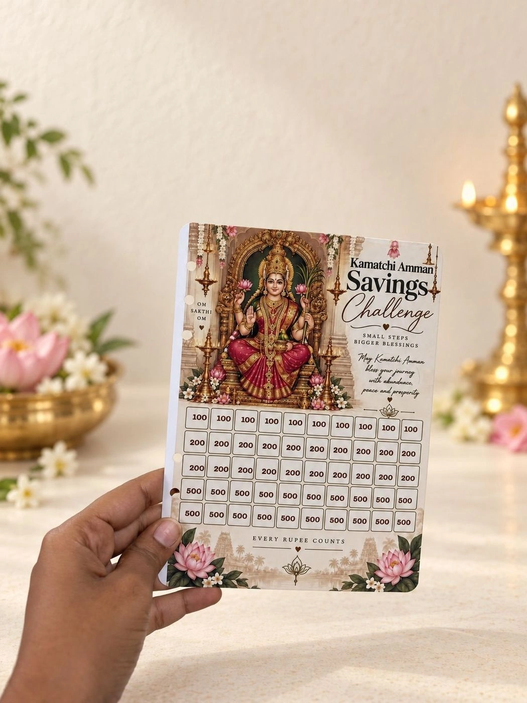 A5 saving cards(God theme) (Mention the god name while placing order) 7