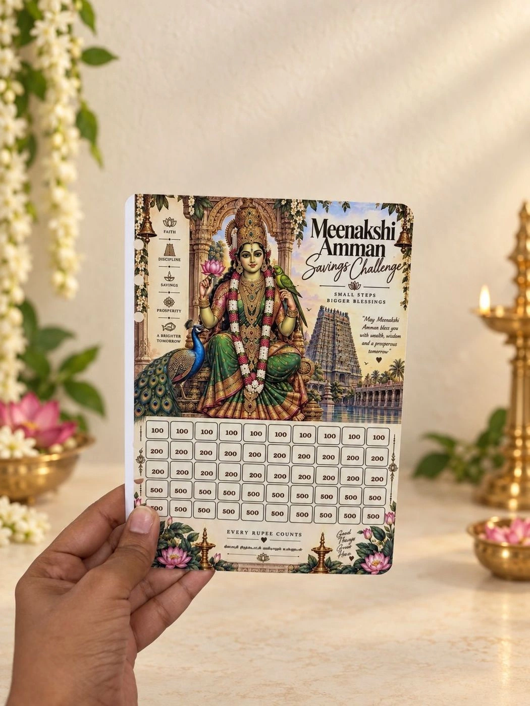A5 saving cards(God theme) (Mention the god name while placing order) 11