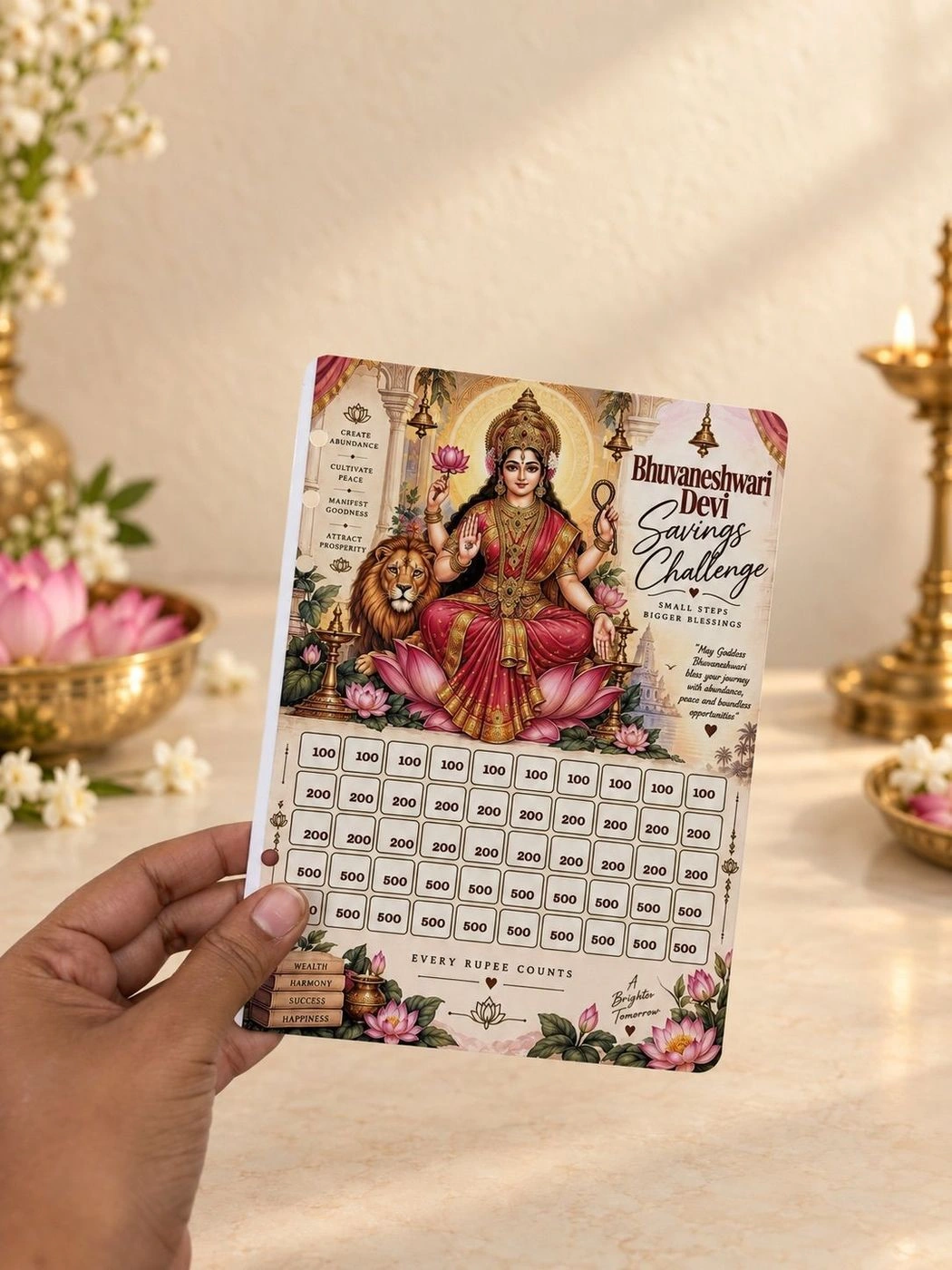 A5 saving cards(God theme) (Mention the god name while placing order) 12