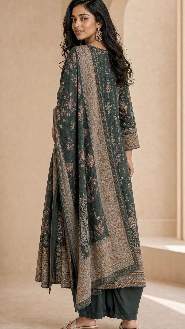 Emerald Green  Pakistani 3 ps suit 2