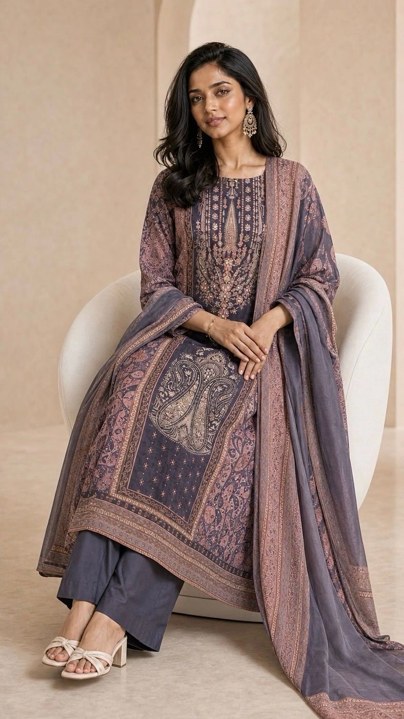 Blush Pink Pakistani 3ps suite 4