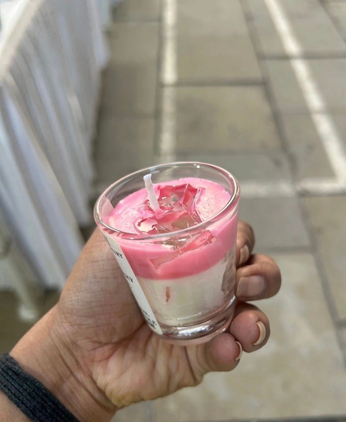 Strawberry latte shots candle scented 2