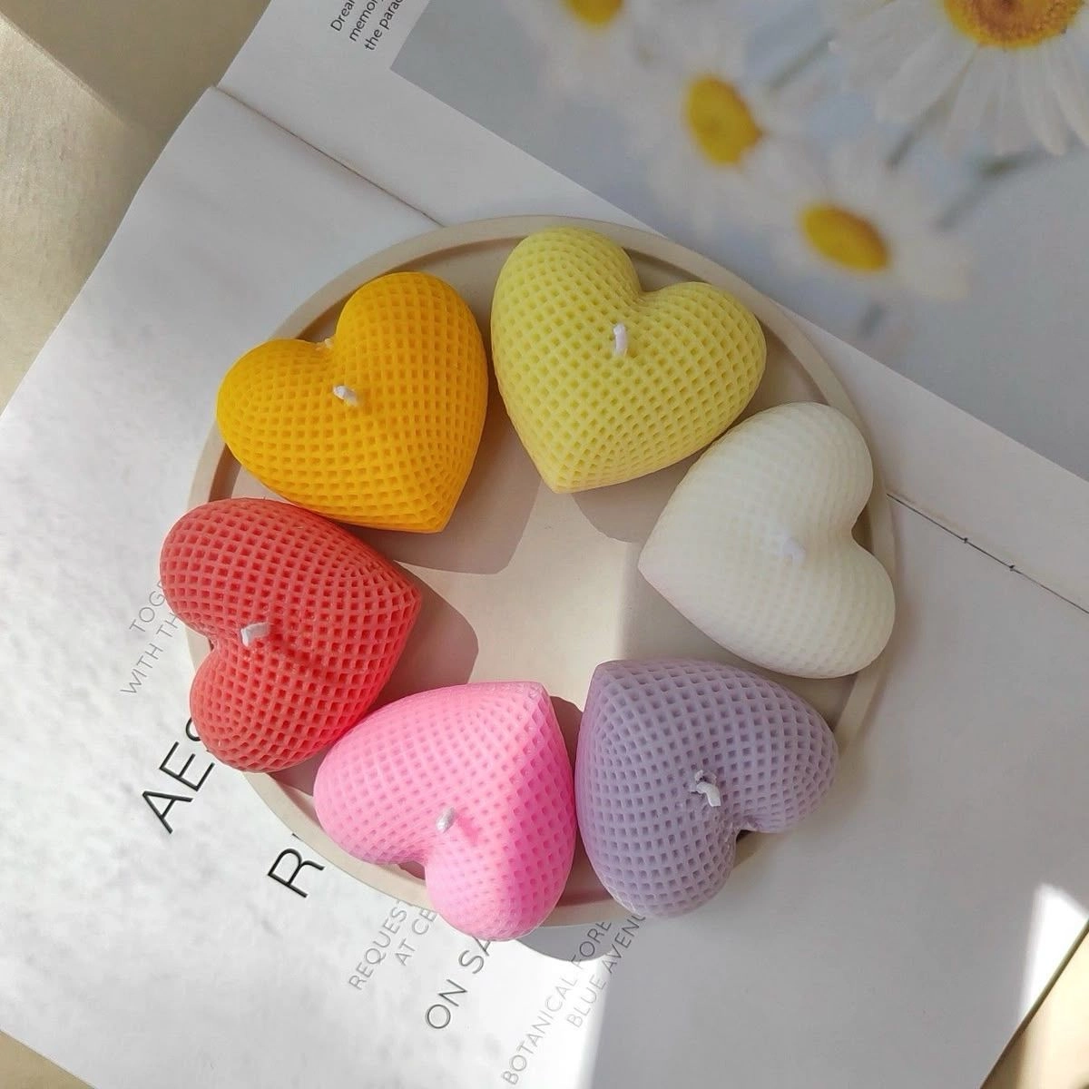 Heart candle 2 pcs