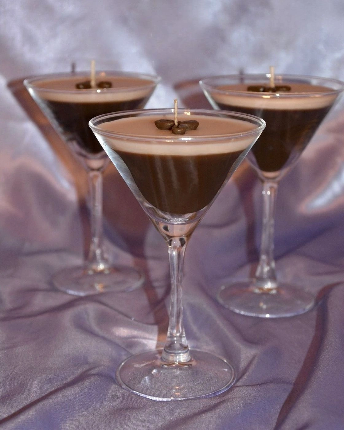 Scented Espresso martini in wine glass