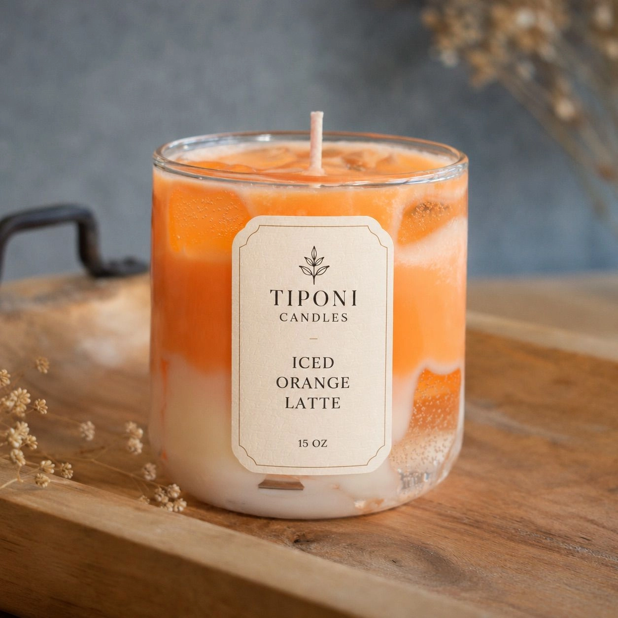 Ice Orange latte scented candle
