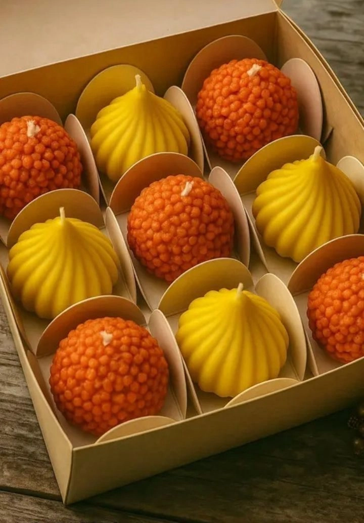 Motichoor modak set 9 pcs