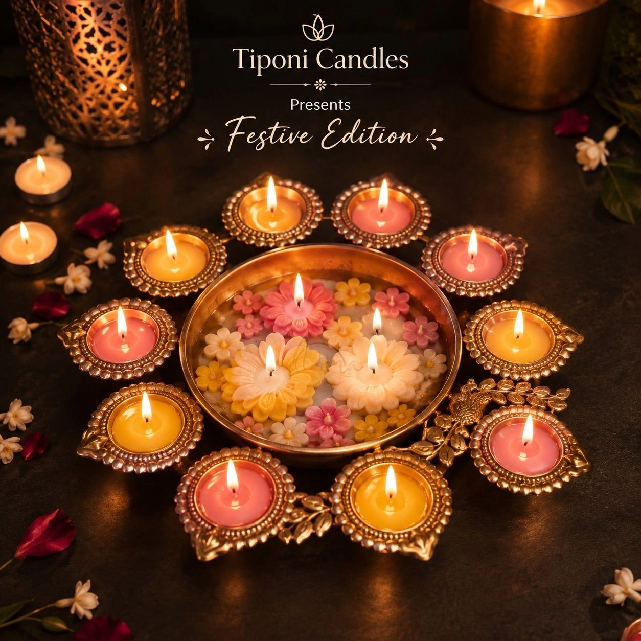 Scented Urli Candle Sandalwood