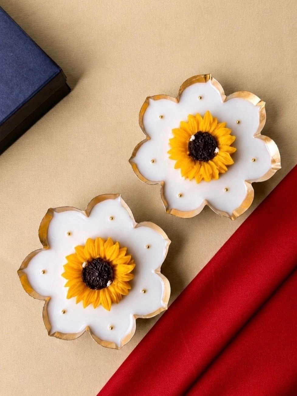 Scented Candle Marigold urli set