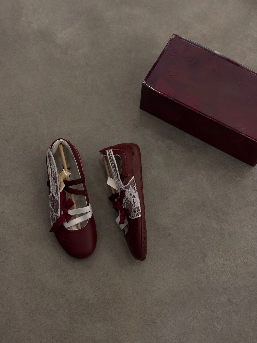 Dark Wine Speedcat Ballet Flats