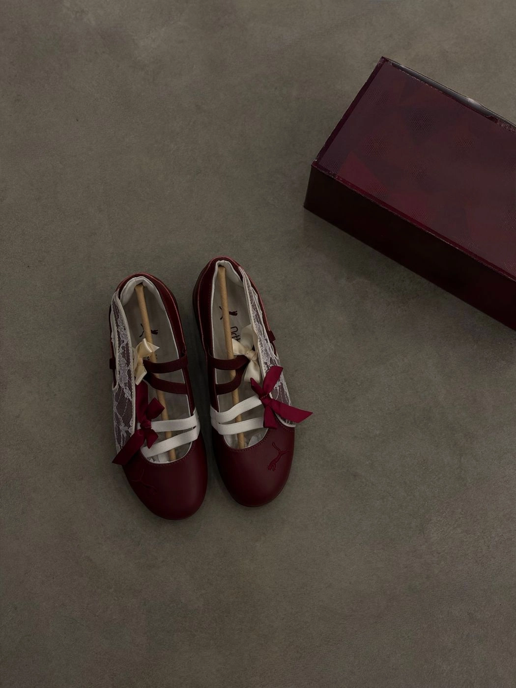 Dark Wine Speedcat Ballet Flats